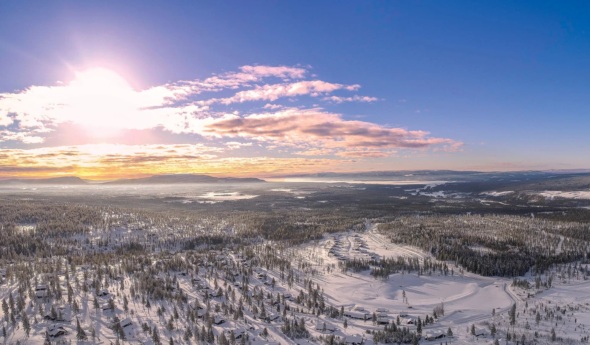 Vinterlandskap på Furutangen